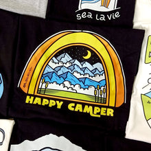 Load image into Gallery viewer, Happy Camper Tee (Black)