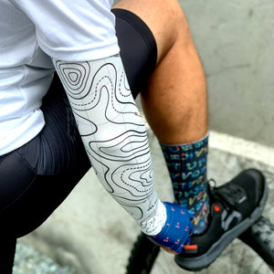 Topography Arm Sleeves (White)